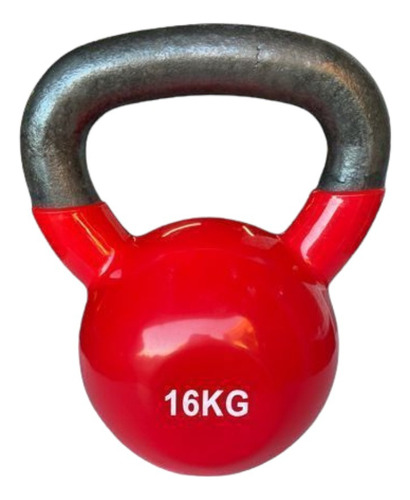 Kettlebell Vinilo 16 Kg Rojo