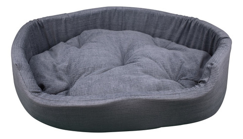 Cama De Tela Para Perros Grandes Gris Acolchonada Fancy Pets