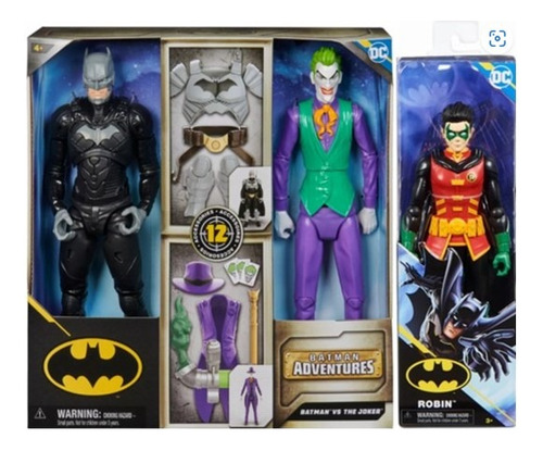 Batman Vs El Joker + Robin Figura  Super Paquete !!!