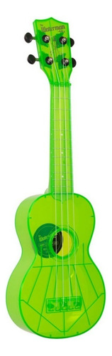 Ukulelen Kala Ka-swf Soprano Waterman Fluorescente Color Verde