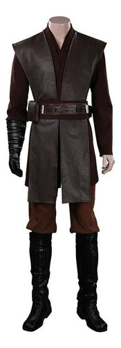 Star Wars Anakin Skywalker Marrón Cosplay Disfraz Hombre