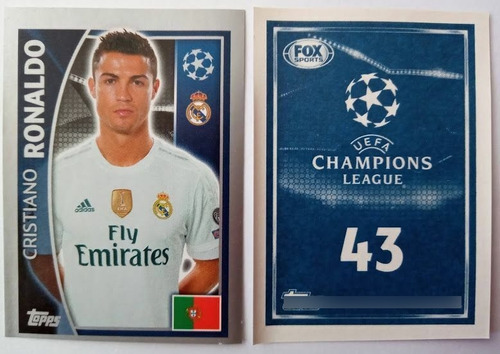 Topps Champions League 15/16 Figurita #43 Cristiano Ronaldo