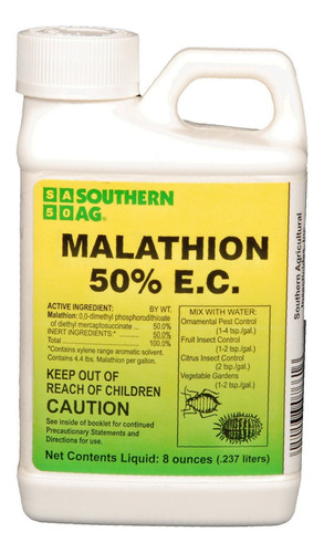 Southern Ag 07661 Malathion 50% E.c. Insecticida De Amplio E