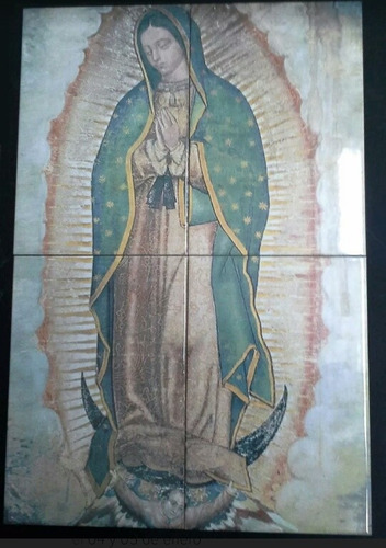 Imagen 1 de 1 de Virgen De Guadalupe En Azulejos 60x40cm C53467