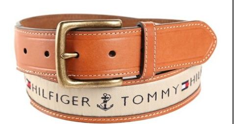 Cinturon Cinto Tommy Hilfiger De Piel Talla 36 *envio Gratis