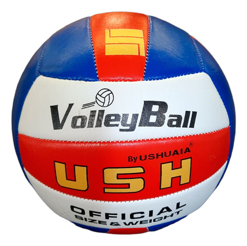 Pelota Ush Voley Cosida Pvc Tricolor