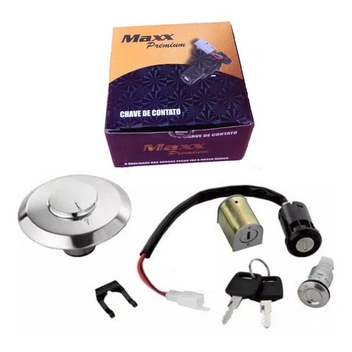 Kit Trava Contato Ignição Honda Cg 125 Fan 05/08 Maxx