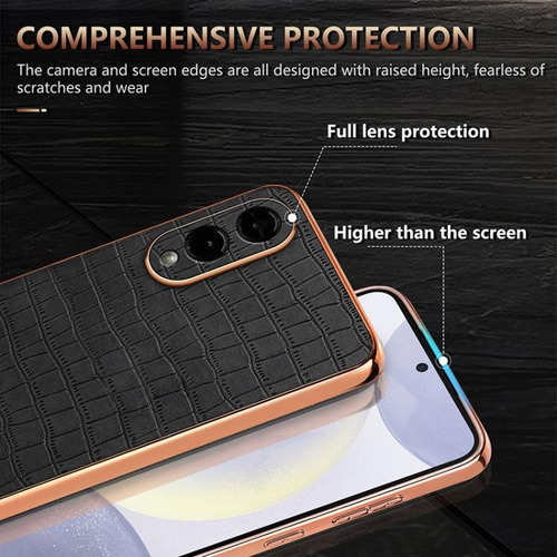 Funda De Textura Cocodrilo Para Samsung S25 Edge/s25/s23/s22