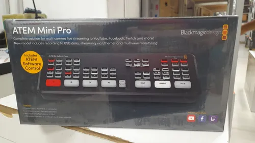 Blackmagic Design Atem Mini Pro | Pronta Entrega | Nf-e Blackmagic Design Atem Mini Pro | Pronta Entrega | Nf-e