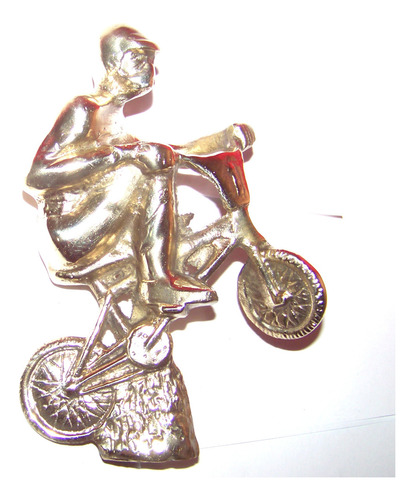 Trofeo Antiguo De Bicicleta, Bronce Masizo. .1.2