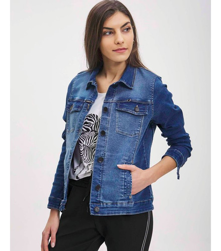 Campera De Jeans Dama Taverniti 