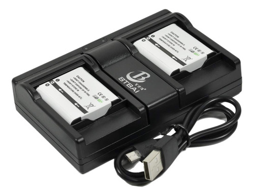 Btbai 2x Batería+cargador Usb Dual Para D Li92 Dli92 Optio.