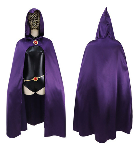 Ccc Disfraz De Raven De Lujo Para Mujer, Cosplay Capa