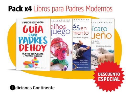 Pack Oferta 4 Libros Para Padres Modernos - Crianza - Sueño