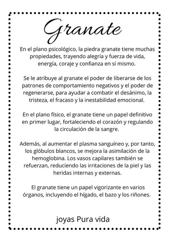 Imagen 7 de 10 de Collar Minimalista De Granate Con Cadena De Cobre, Cod1