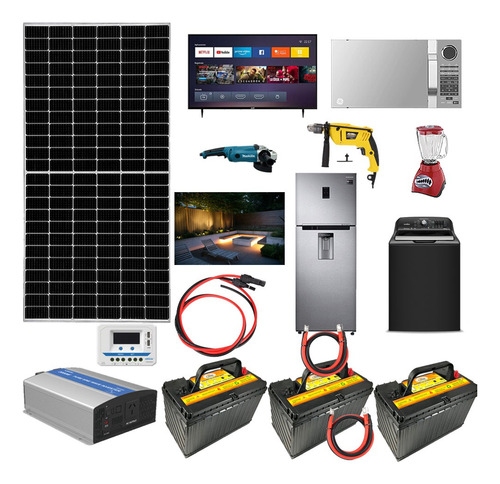 Kit Solar Autónomo 4320w Refrigerador Bomba De Agua Tv Focos