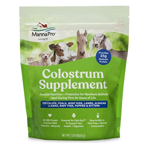 Manna Pro Suplemento De Colostrum Para Niños Recién R4pkc