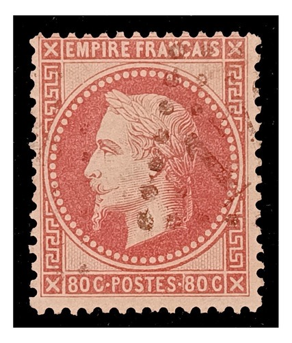 Francia 80 Cents 1867 Napoleón Iii Us. Yv. 32 