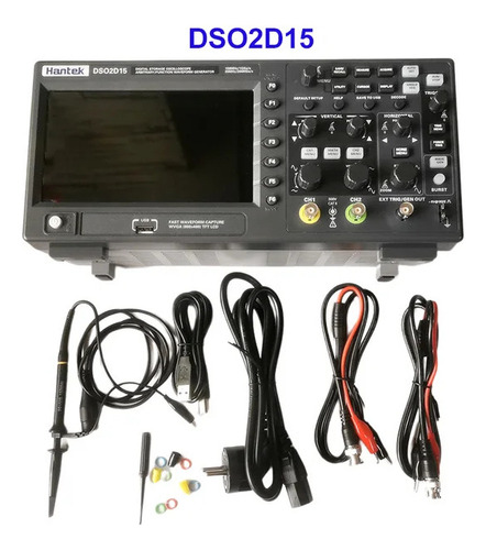 Osciloscópio Hantek Dso2d15 Gerador De Funções 2 Ch 150mhz