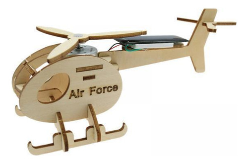 Kit De 6 Maquetas De Helicóptero Solar Wood Science Project