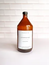 Comprar Envase Botellon Dispensers Vidrio Ambar 1 Litro + Etiquetas 