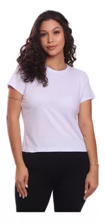 Blusa Feminina Tshirt Algodão Camiseta Baby Look Slim Fit