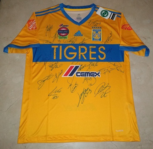 Jersey Tigres Firmada Equipo 2017 Campeon Gignac Certificada