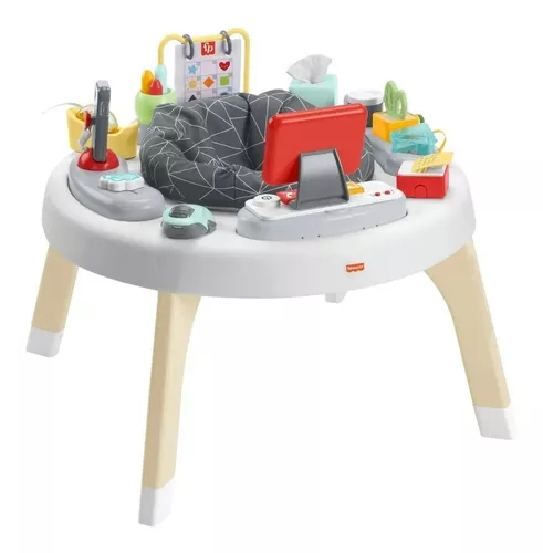 Fisher-Price Baby Juguete de aprendizaje 2 en 1 para niños pequeños como un  centro de actividades de jefe y mesa de juego con luces, música y sonidos