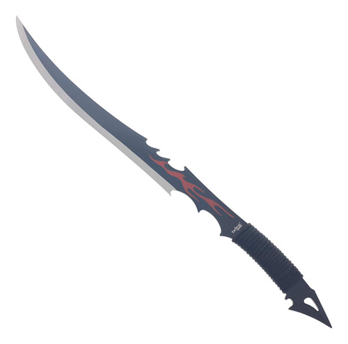 Machete Fantasy Flame Para Camping Y Corte De Ramas
