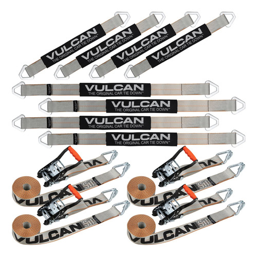 Vulcan Kit Completo De Amarre De Correa De Eje Con Correas D