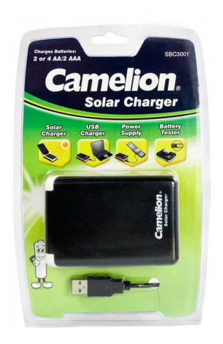 Cargador Solar Para Pilas Recargables Y Celular