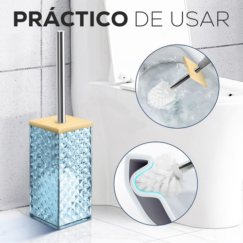 Set De Baño 5 Accesorios Elegantes Diseño Tridimensional Azul