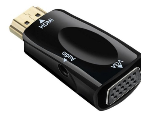 Adaptador Chip Sce De Hdmi Para Vga Com Saída De Áudio 