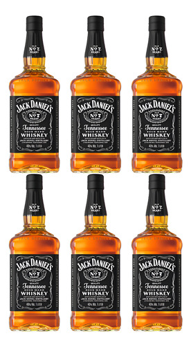 Whisky Jack Daniels Tradicional - 6 Garrafas Com 1l - Gamer
