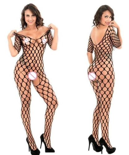 Lenceria Sexy Fishnet Babydoll Bodystocking Spandex