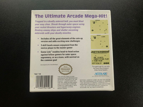 Asteroids Game Boy (Usado)