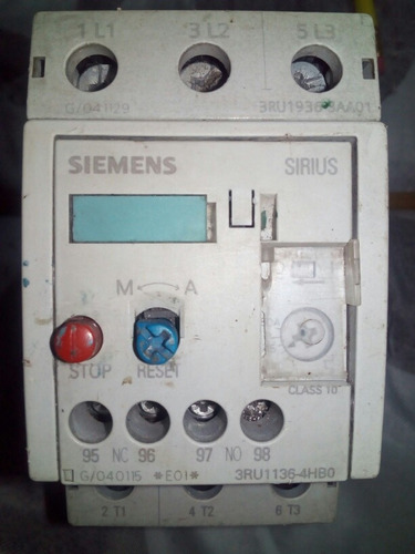 Relé Termico Siemens Bimetalico Con Contactor 