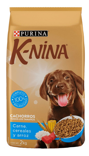 Alimento Perro Purina K Nina Cachorro Carne Arroz Cereal 2kg
