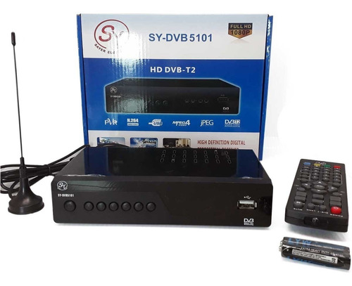 Decodificador Tdt Receptor Tv Digital T2 Cable Hdmi + Antena