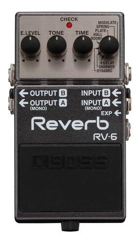 Imagen 2 de 2 de Pedal de efecto Boss Reverb RV-6 negro