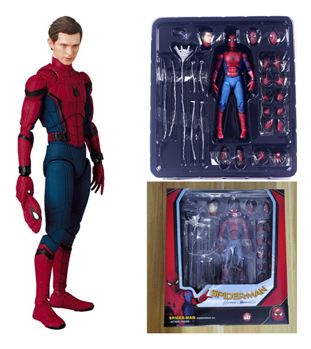 Figura De Marvel Spider-man Maf 047 Homecoming, Modelo De Ju