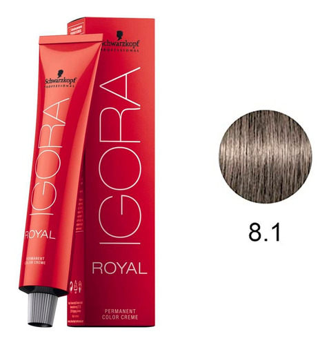 Imagem 1 de 1 de Schwarzkopf Igora Royal 60ml 8/1 Louro Claro Cinza
