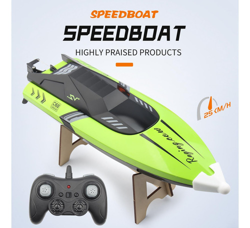 Aa Aa Barco Rc Barco De Carreras Electrónico De Alta Verde
