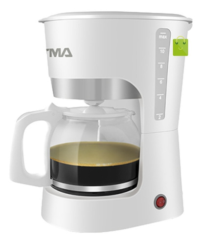 Imagen 1 de 6 de Cafetera Electrica Filtro Atma Jarra De Vidrio 1.25l Ca8133n