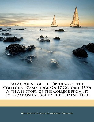 Libro An Account Of The Opening Of The College At Cambrid...