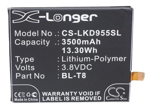 Batería P/ LG D950, G Flex , Bl-t8 , 3500mah , 3.8v , Lkd955