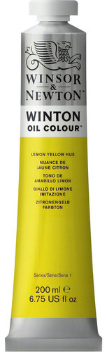 Tinta A Óleo Winton Para Tela 200ml Winsor & Newton Cor Lemon Yellow Hue