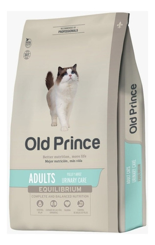 Alimento Old Prince Equilibrium Adults Urinary Care para gato adulto sabor pollo y arroz en bolsa de 1kg