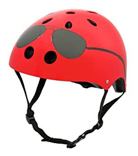 Casco Bicicleta Con Luz  Infantil Aviator Mediano Hornit