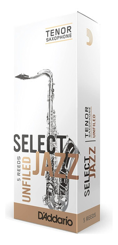 Rico Select Jazz Lengüetas Para Saxofón Tenor